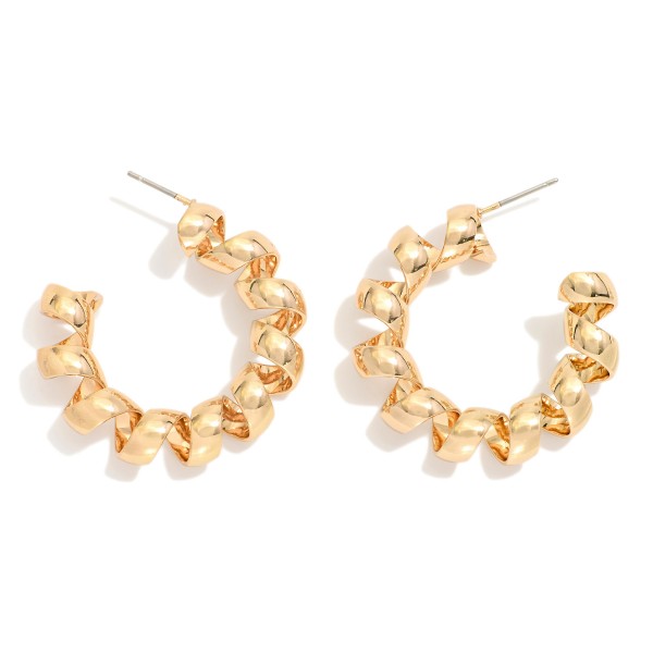 Wholesale spiral Metal Hoop Earrings D