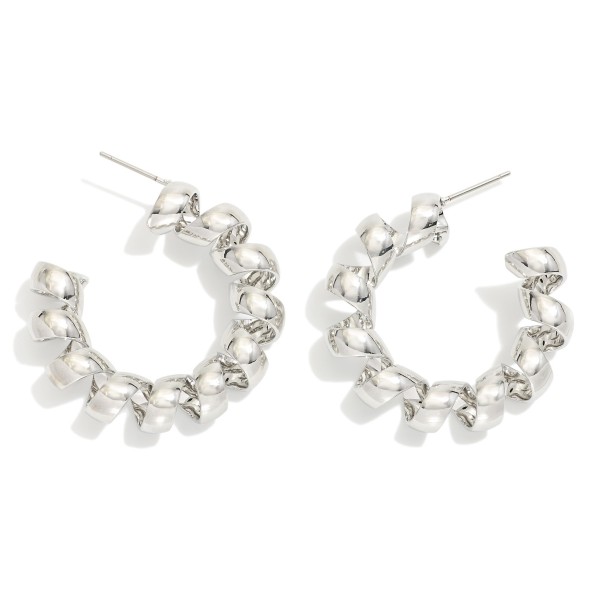 Wholesale spiral Metal Hoop Earrings D