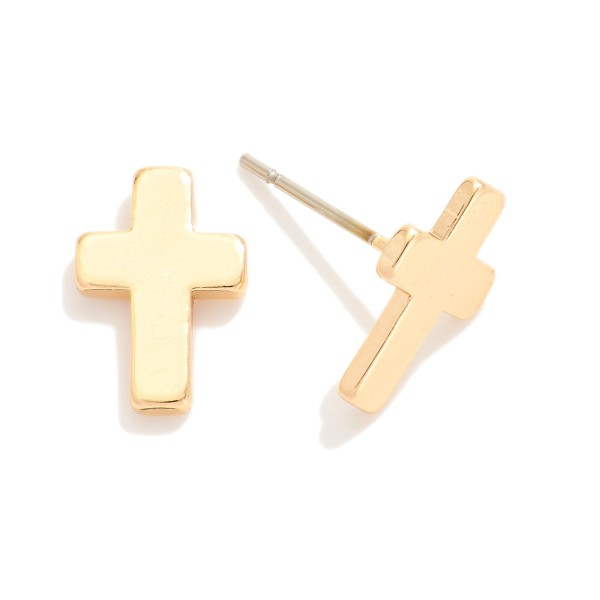 Wholesale metal Cross Stud Earrings L