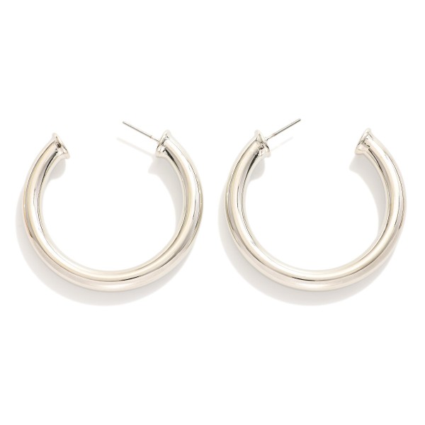 Wholesale chunky Metal Hoop Earrings D