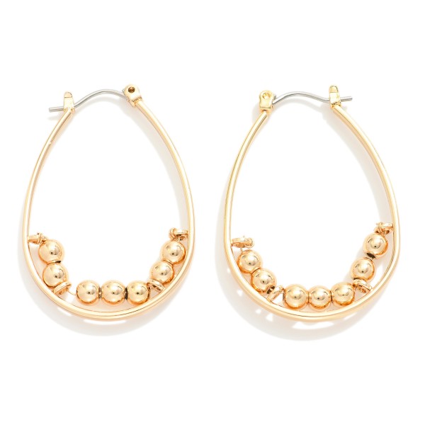 Wholesale metal Teardrop Earrings Beaded Accents L