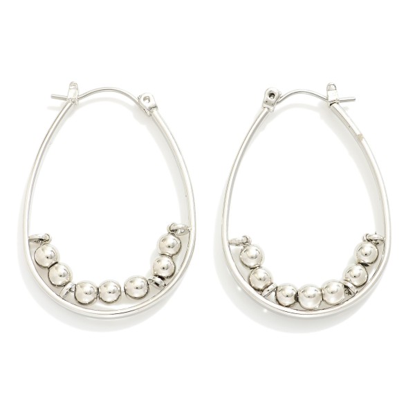 Wholesale metal Teardrop Earrings Beaded Accents L