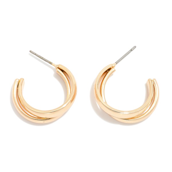 Wholesale layered Metal Hoop Earrings D