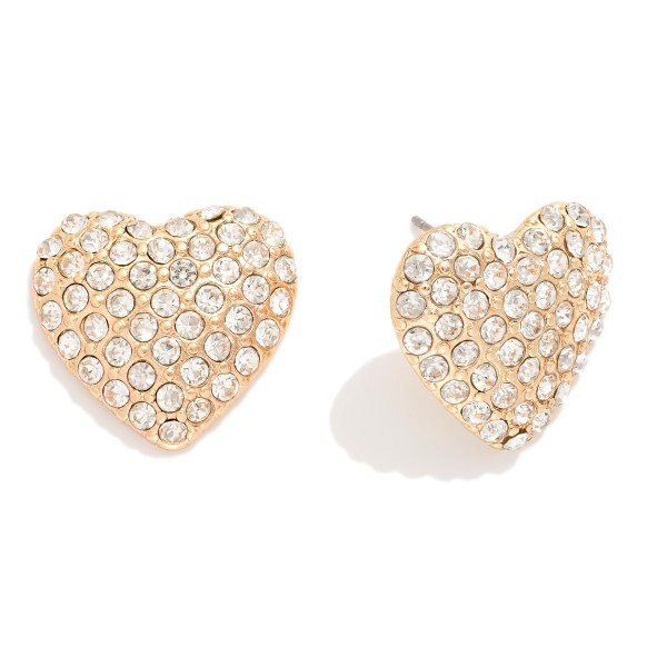 Wholesale pave Rhinestone Post Drop Earrings L