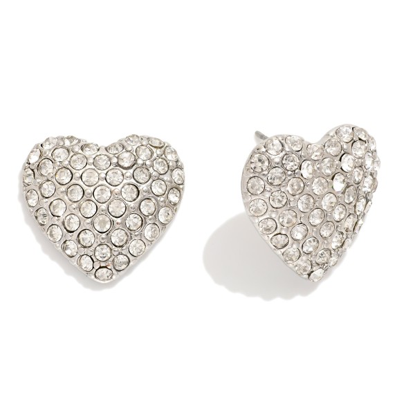 Wholesale pave Rhinestone Post Drop Earrings L