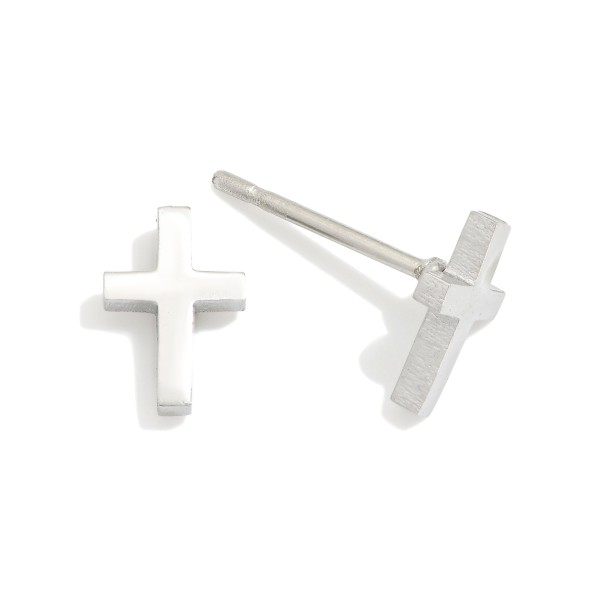 Wholesale metal Cross Stud Earrings L