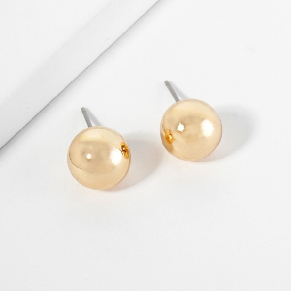 Wholesale metal Ball Stud Earrings L
