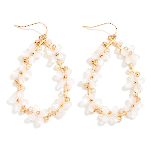 Wholesale metal Teardrop Earrings Acetate Plus Cross Details L