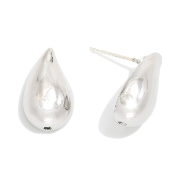 Wholesale metal Teardrop Post Drop Earring L Gold Dipped Sterling Silver Post