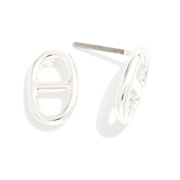 Wholesale metal Pig Nose Drop Earring L Gold Dipped