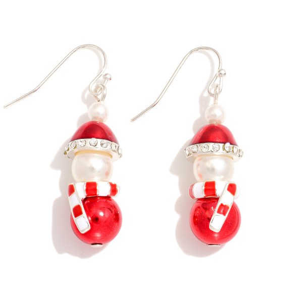 Wholesale beaded Snowmen Drop Earrings L