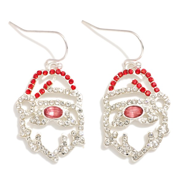 Wholesale rhinestone Studded Santa Claus Drop Earrings L