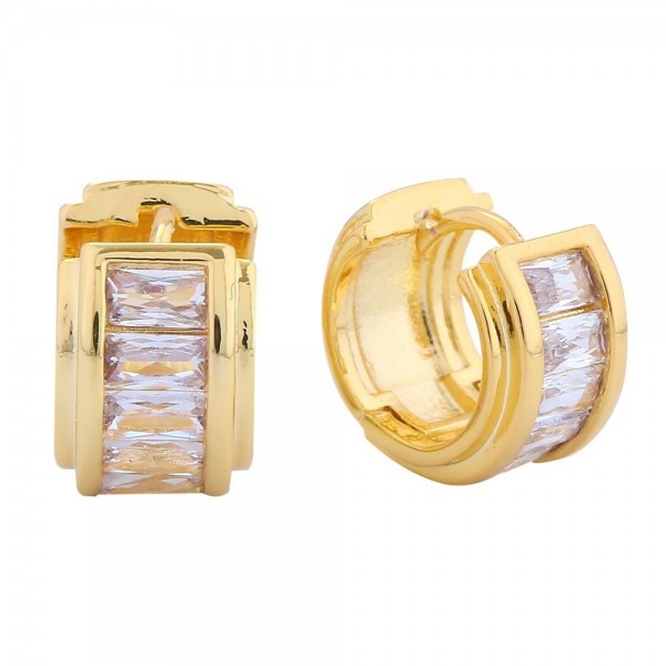 Do Everything In Love Cubic Zirconia Hoop Earrings

- White / 14K Gold Dipped
- Approximately .5" D