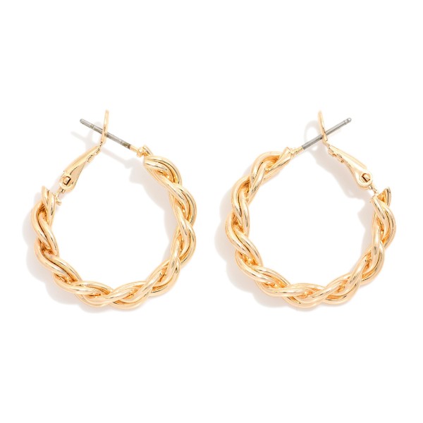 Wholesale braided Metal Hoop Earrings D