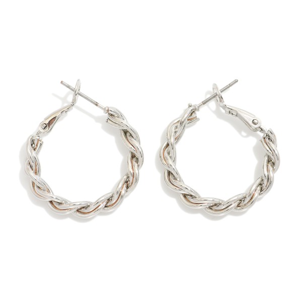 Wholesale braided Metal Hoop Earrings D