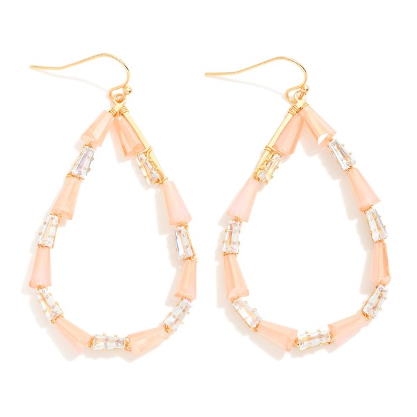 Wholesale beaded Teardrop Earrings Cone Beads Rhinestones L