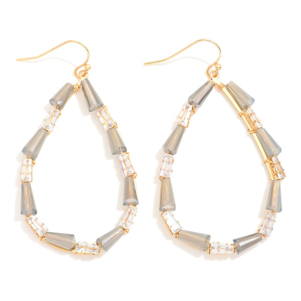 Wholesale beaded Teardrop Earrings Cone Beads Rhinestones L