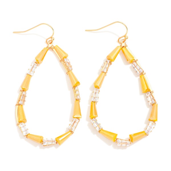 Wholesale beaded Teardrop Earrings Cone Beads Rhinestones L