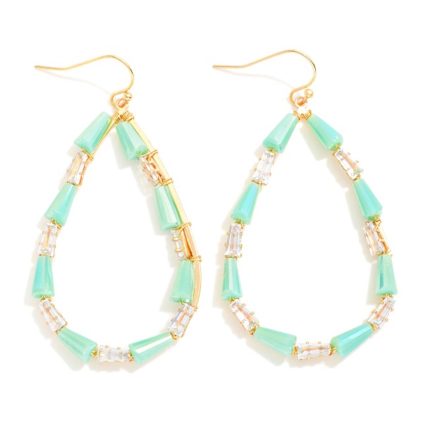 Wholesale beaded Teardrop Earrings Cone Beads Rhinestones L