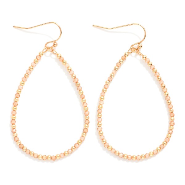 Wholesale faceted Beaded Teardrop Earrings L