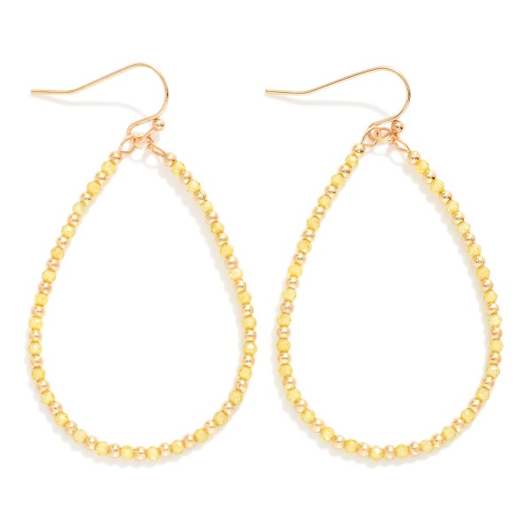 Wholesale faceted Beaded Teardrop Earrings L