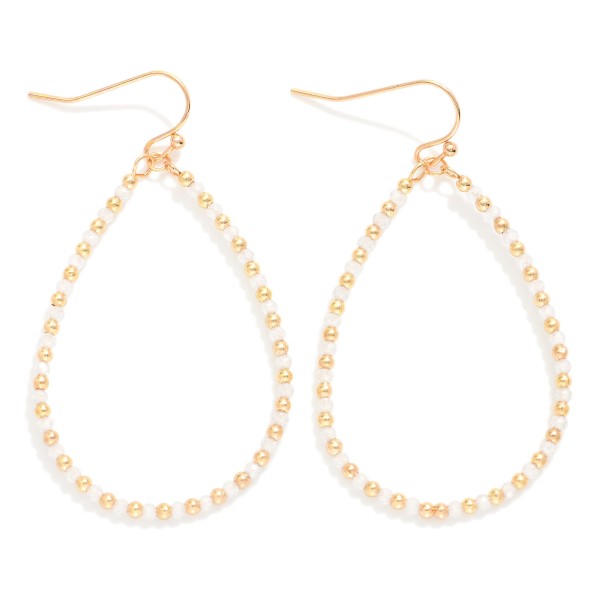 Wholesale faceted Beaded Teardrop Earrings L