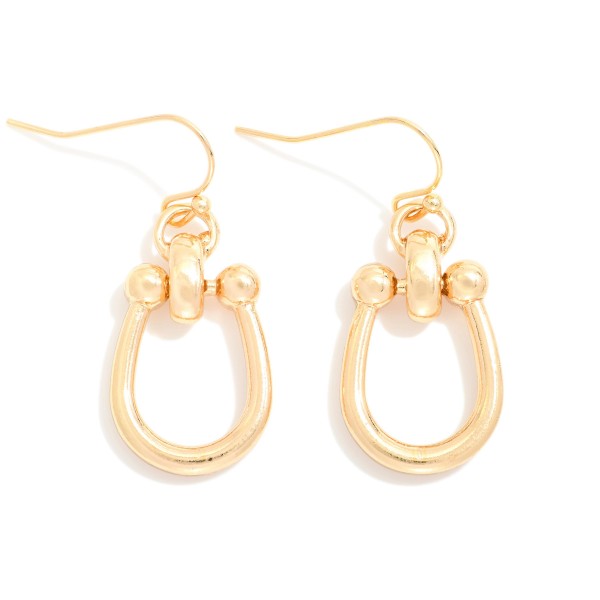 Wholesale metal U Link Drop Earrings L