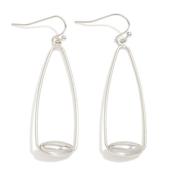 Wholesale metal Cone Drop Earrings Barrel Bead Detail L