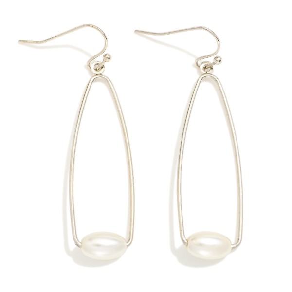 Wholesale metal Cone Drop Earrings Barrel Bead Detail L