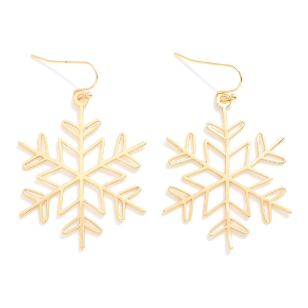 Simple Metal Tone Star Drop Earring

- Approximately 2" L

