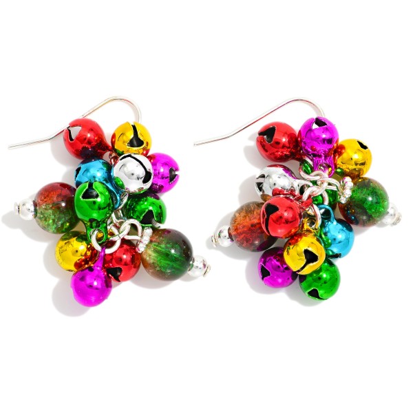 Clustered Drop Earring With Ball Accents 

- Approximately 1.75" L  