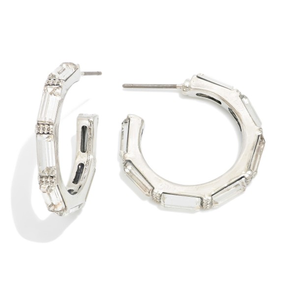 Wholesale hoop Drop Earring Glass Crystals D