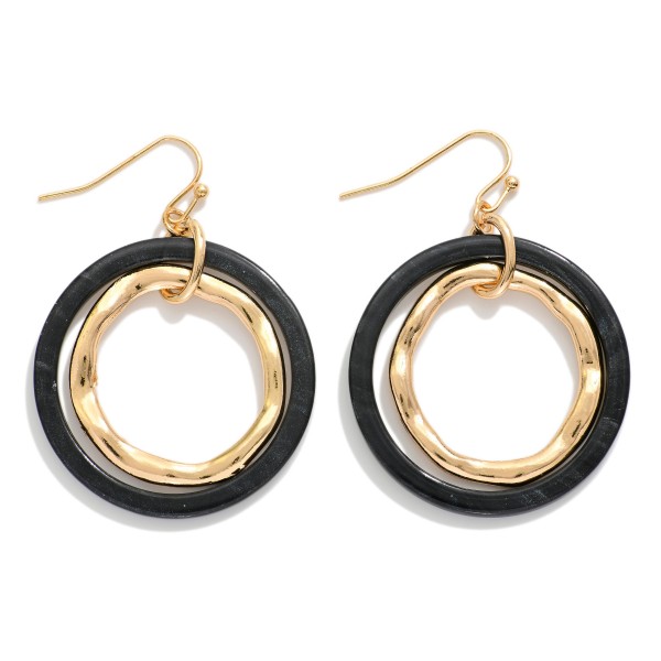 Linked Acetate Hoop Drop Earring

- Approximately 2" L 