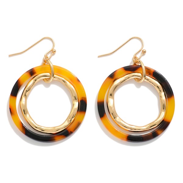 Linked Acetate Hoop Drop Earring

- Approximately 2" L 