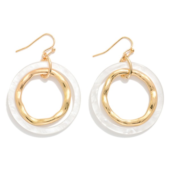 Linked Acetate Hoop Drop Earring

- Approximately 2" L 