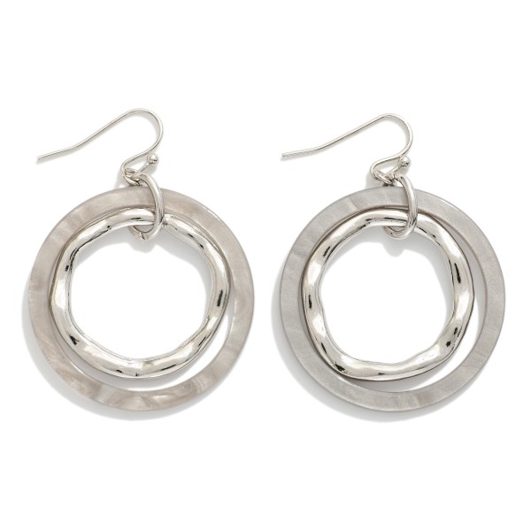 Linked Acetate Hoop Drop Earring

- Approximately 2" L 