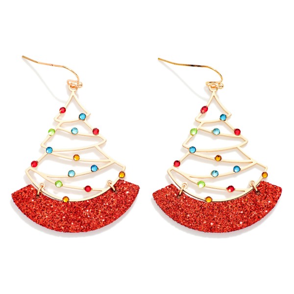 Metal Tone Wire Christmas Tree With Glitter Detail   

- Approximately 2" L
