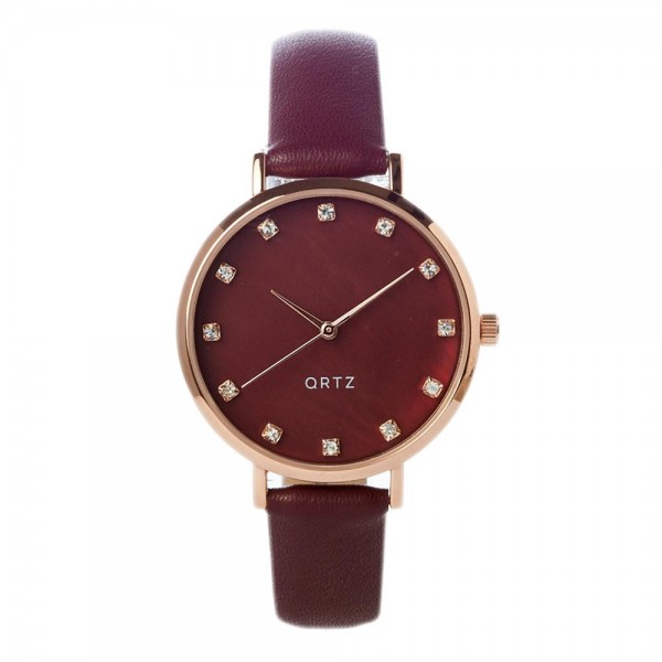 Wholesale watch Silicone Band Ortz Watch CZ Accents Band Watch Diameter