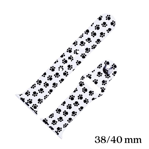Wholesale paw Print Silicone Smart Watch Band Smart Watches Only Fits mm Watch D