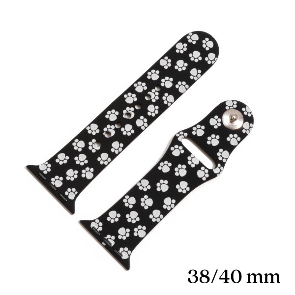 Wholesale paw Prints Silicone Smart Watch Band Smart Watches Only Fits mm Watch