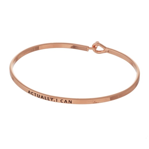 Wholesale metal bracelet stamped encouraging message