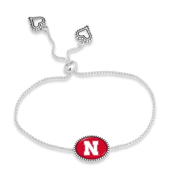 Wholesale officially licensed silver adjustable bracelet university name