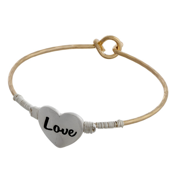 Wholesale metal bracelet engraved message Approximate diameter