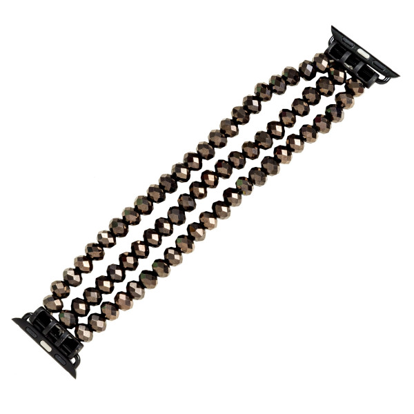 Wholesale stretch beaded watch band apple watches Fits mm smart watch WATCH NOT