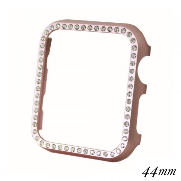 Wholesale ultra lightweight aluminum alloy rhinestone studded smart watch bumper
