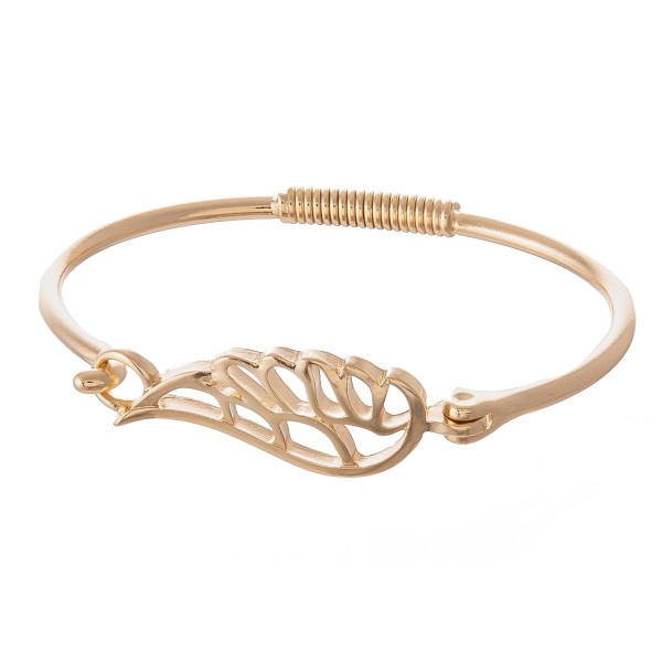 Wholesale angel Wing Springy Hinge Bangle Bracelet Wing Diameter Fits up Wrist