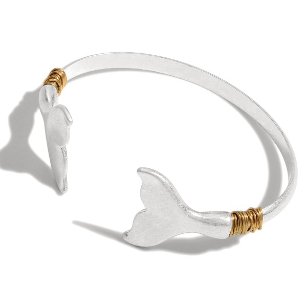 Mermaid Tail Metal Cuff Approximately in Diameter