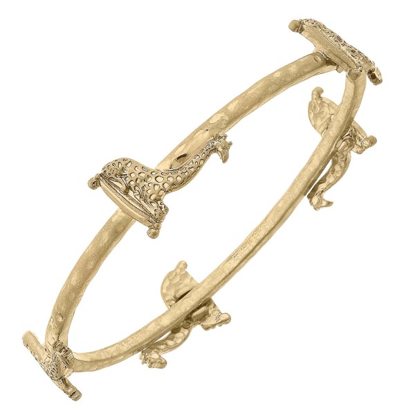 Wholesale giraffe Bangle Worn Gold Diameter