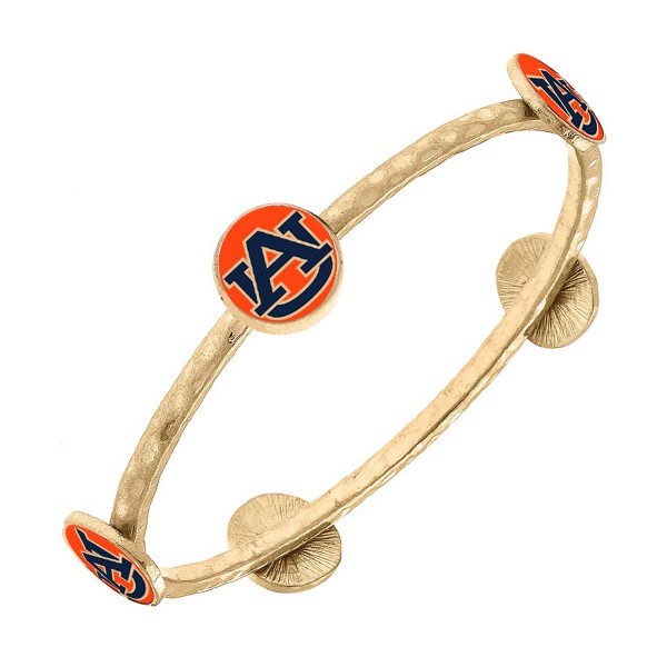 Officially Licensed Auburn Camille Bangle Bracelet.

- Approximately 2.5" Diameter