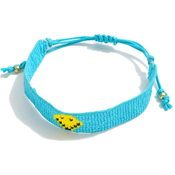 Wholesale seed Bead Smile Friendship Bracelet Adjustable One Fits Most